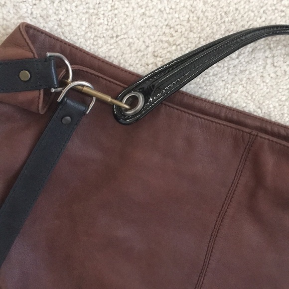Large Lanvin Leather Sac Patent leather strap - Picture 5 of 8